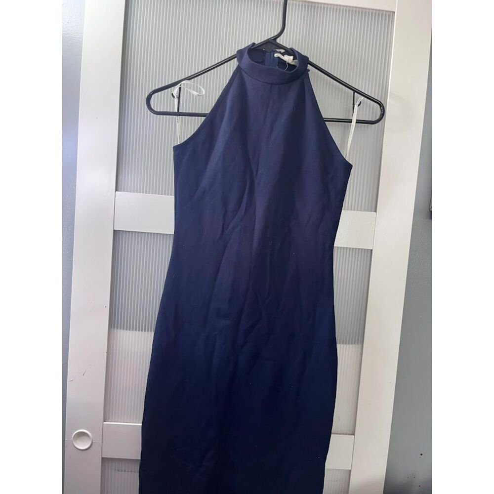 Women's size small blue sleeveless bodycon dress by Rolla Costa